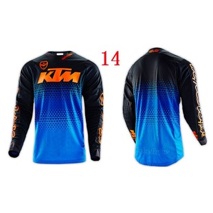 Костюм для скоростного спуска KTM, костюм для верховой езды на горном велосипеде, топ, мужской летний мотоциклетный костюм для бездорожья с длинными рукавами, лиса