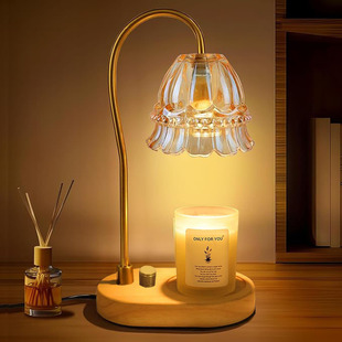 Timing Linglan Aromatherapy Lamp Wax Melted French Retro Bedroom Bedside Lamp Birthday Gift Atmosphere Lamp Fire-free Table Lamp