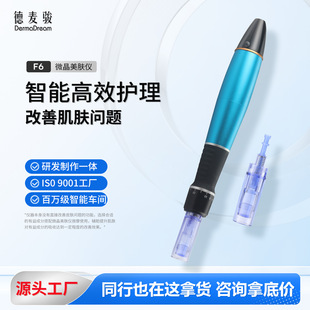 F6 Портативный Нанокристаллический инструмент для введения Mesoderm Введение для лица Бытовой косметический инструмент Электрическая микроигла Ручка