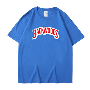 2021 summer new BACKWOODS creative letter T-shirt fashion European and American fashion men's and women's short sleeve