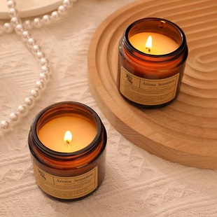Wholesale smokeless aromatherapy candle DIY fragrance plant essential oil ins creative glass candle hand gift fragrance