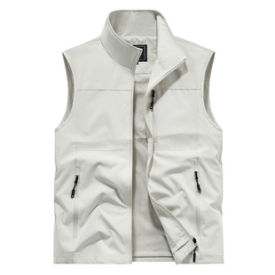 Thin Vest for Middle-aged and Elderly Men, Outdoor Photography, Fishing Sports Vest, Multi-flap Pocket Pants, Large Size Vest Jacket, Men's Wholesale