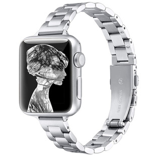 S10 Применимо apple watch987654se яблоко тонкая тройная бусина из нержавеющей стали ремешок ultra