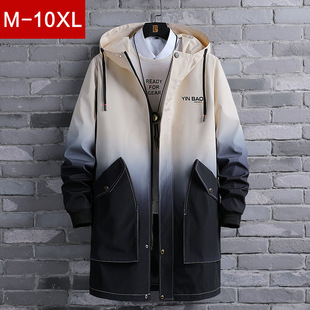 Men's Coat Spring and Autumn Trendy Spring Clothes All-match Casual Plus Size Fat Plus Size Fat Top Men's Clothes Work Jacket