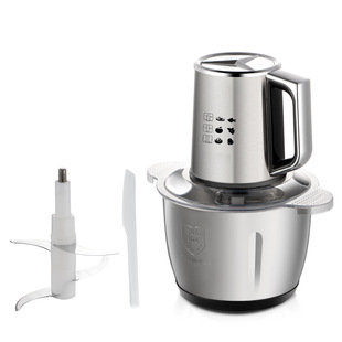 European Standard Multifunctional Electric Meat Grinder Large Capacity Stuffing Machine Garlic Beater Meat Beater 3L Cross-Border Household