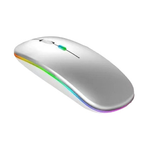 2.4G Bluetooth Wireless Mouse Dual-Mode Mute for Apple Notebook Charging Silent Office Luminous Mouse