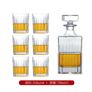 Glass Decanter High-value Whisky Wine Bottle suit Wine Bottle Crystal Decanter High-end Wine Glass