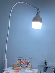 Stall Night Market Stall Lamp Charging Market Super Bright Long Pole Portable Telescopic Bracket LED Clip Lighting Lamp