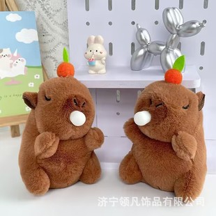 Cute Decompression Bubble Capibala Pendant Plush Toy Doll Bag Pendant Keychain Doll Doll