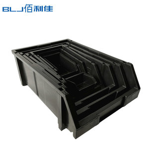 Anti-static plastic inclined turnover box material inclined box combined parts box back-mounted plastic parts box