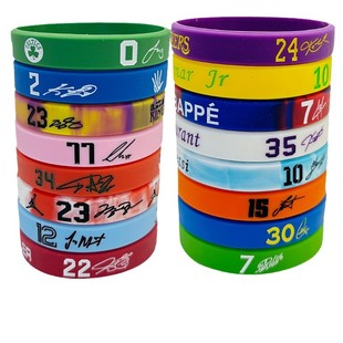 nba basketball bracelet silicone spot thickened Curry Harden James luminous star bracelet jewelry wholesale