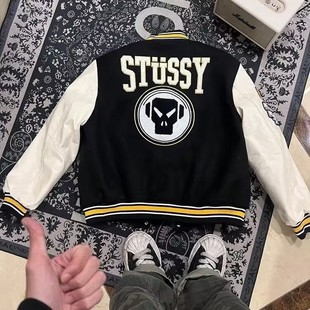 Американская нишевые уличные приливные марки STU Stu бейсбольный костюм куртка с совместной вышивкой для мужчин и женщин весной и осенью