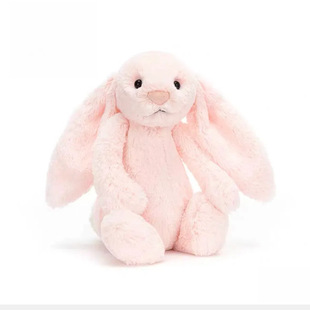 British Je Bonnie Rabbit Classic Shy Series Milky White Pink Khaki Bonnie Rabbit Stuffed Toy Doll