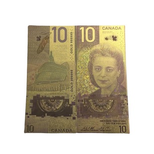 Canada gold foil commemorative banknote collection process