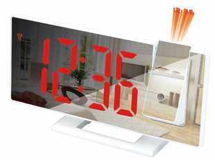 Large screen fashion alarm clock simple multi-function mirror clock LED projection alarm clock digital clock 3618LP