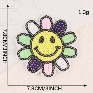 Duo cool computer embroidery logo bird sequins butterfly coconut tree clothing accessories shoes and hats accessories embroidery patch