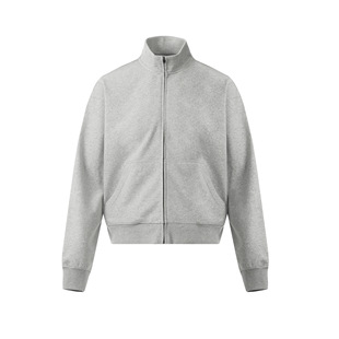 Американский ретро cleanfit серый короткий воротник свитер куртка повседневная куртка для мужчин и женщин новый топ