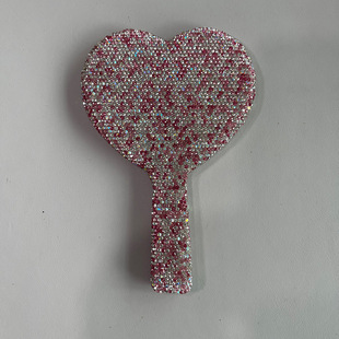 Factory supply stick drill hand mirror ABS fashion high-end beauty clay stick drill handle mirror Amazon offerings