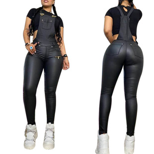 Foreign Trade European and American Sexy Suspender Slim Jumpsuit Jumpsuit Nightclub Wear