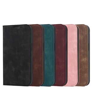 Applicable to iphone15 anti-theft brush mobile phone leather case MagSafe magnetic wireless charging card S22U protective case