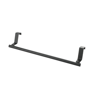 No-Drill Stainless Steel Towel Rack Bathroom Single Rod Towel Bar Bath Towel Rack Cabinet Door Frame Hanging Storage Rack