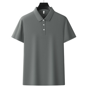 Woodpecker Summer New Solid Color Net Edition Men's Short-sleeved Polo Shirt Collar Light Business Casual Top T-shirt