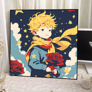 Jijikawa DIY цифровая живопись маслом оптом мультипликационный киоск раскраска ручная роспись исцеления
