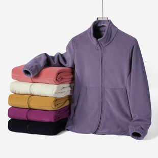 New Ollie Fleece Jacket Women's fleece-lined Thickened Cardigan Autumn and Winter Polare Fleece Fleece Fleece Men's Charge Clothes Liner