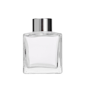 Wholesale Square Non-fire Aromatherapy Glass Bottle Transparent Rattan Volatile Empty Bottle Wholesale Indoor Aromatherapy Bottle