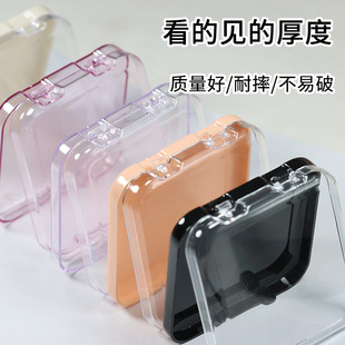 Handmade wear nail box transparent flip jewelry internet celebrity nail storage box nail special packing box wholesale