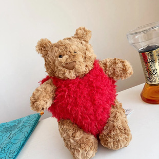 British JE Christmas New Love Barcelona Bear Valentine's Day Gift Doll Comfort Gift