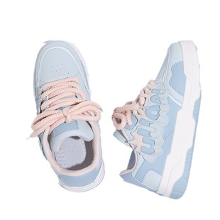 Thick-Soled Sneakers for Women 2024 Spring New Versatile Popular White Shoes Korean Style Niche Design Bread Shoes for Women