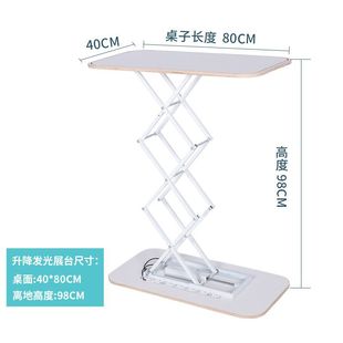 Custom Luminous Light Box Display Lifting Booth Folding Shelf Promotion Table Advertising Promotion Table Mobile Display Stand
