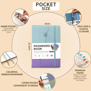 Spot cross-border A5 with letter label password saver for Internet website address log details