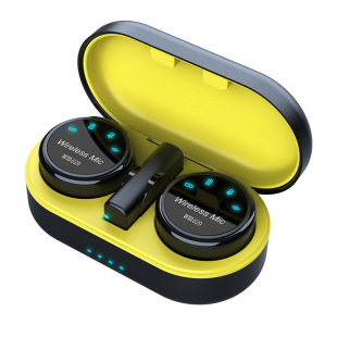 New wireless collar clip wheat one drag two belt charging warehouse live recording VLog wm620 collar clip wheat noise reduction function
