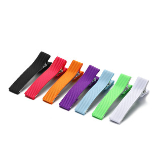 DIY children hair yarn accessories double Fork Duck hair card accessories spring clip clip buckle pressure buckle cloth material