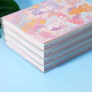 C1 345 100K журнал пластиковая обложка Книга милый мультфильм с вкладными листами японский художественный журнал сетка блокнот день