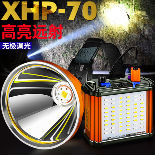 Cross-border P708 lithium light split headlight Waterproof high-power LED charging outdoor miner's lamp night fishing headlamp