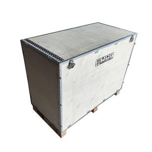 Steel Edge Buckle Box Logistics Aviation Turnover Transportation Packaging Un Removable Steel Edge Wooden Box Plywood Wooden Box Customization