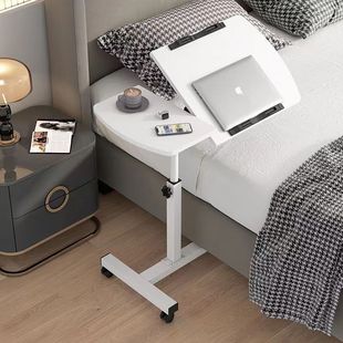 Bedside Table Foldable Mobile Home Lazy Bed Desk Sofa Side Table Lifting Small Table Manual Lifting Table
