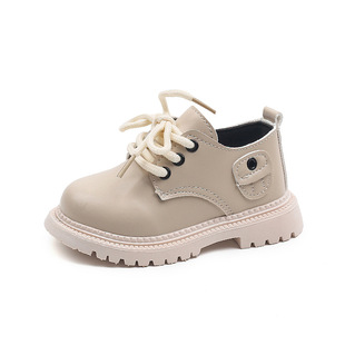 Spring and Autumn new fashion boys' banquet small leather boots children's big toe leather shoes British style girls' performance small leather shoes
