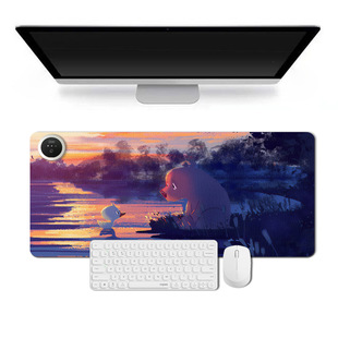 UV printing cute cat three temperature control heating mouse pad leather waterproof heating pad autumn and winter hand warmer large table mat