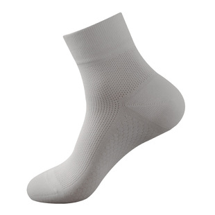 Men's 7 pairs of anti-bacterial cotton tube socks spring and summer mesh breathable sports anti-pilling deodorant business socks