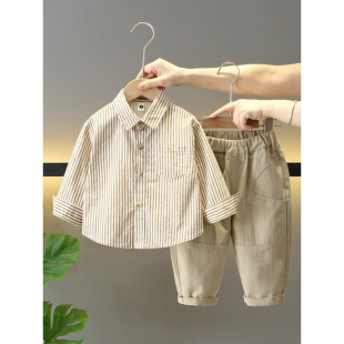[17000 people] boys suit autumn 2025 new children's autumn sweater vest three-piece baby cool