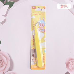 Nail art double-head forceps multifunctional with silicone straight-head forceps nail art tool alloy clip tool nail shop special