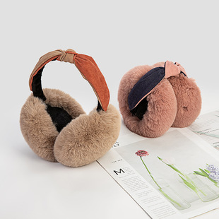 2019 creative new headband folding earmuffs winter women padded plush warm Earmuffs Ear warm ear bag wholesale