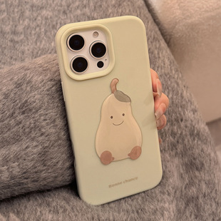 Is стерео мультфильм 15pro max яблоко 16 чехол для телефона зеленая груша iphone14 применяется 13 свежий
