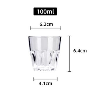 Acrylic Color Octagonal Cup Plastic Drop-resistant Wine Glass Household Beer Cup Restaurant Juice Cup KTV Bar Cup