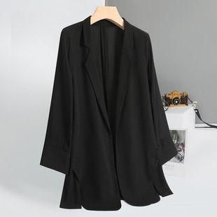 Sense Suit Jacket Women's Summer Thin 2024 New Casual Loose Dipped Sense Frying Street Sunscreen Suit