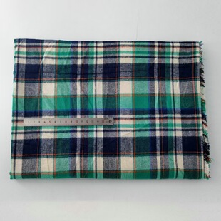 Red, Blue and Green Plaid Cloth Fabric Christmas Style Green Plaid Fabric Decorative Cloth Plaid Shirt Cloth Dress Gingham